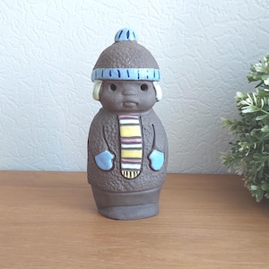 Vintage Tore Borg Swedish Ceramic Figurine 1960s , Scandinavian Pottery Decor