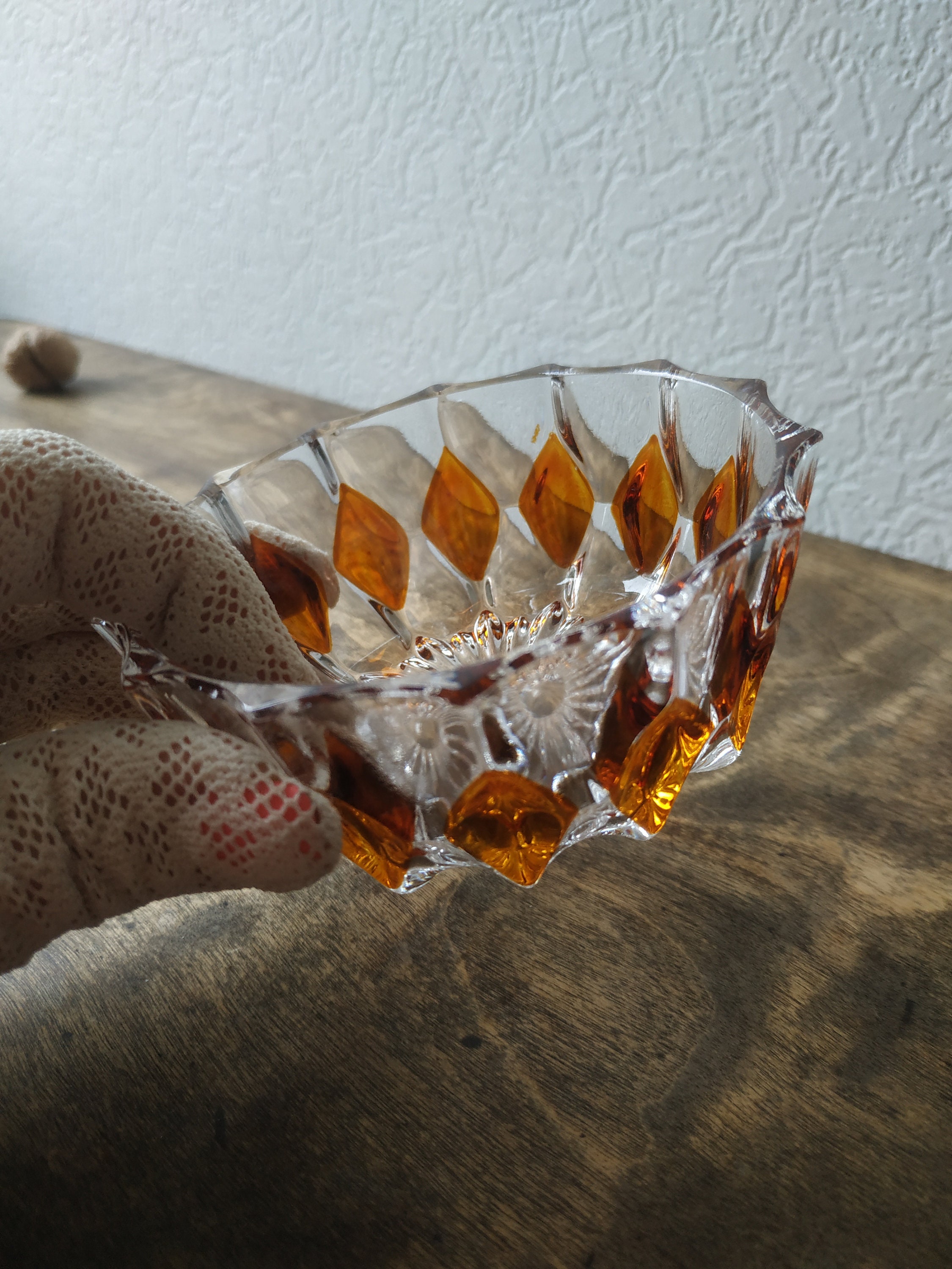 Vintage 1950's Echt Bleikristall German ?? Crystal Candy Dish - Etsy