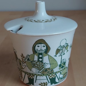 Vintage Figgjo Flint Sugar Bowl – Turi Design Market – Scandinavian 1960s Collectible