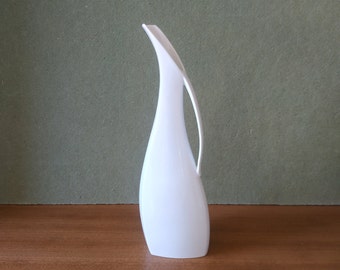 Hackefors 50s wite vase  Sweden/ Home retro decor