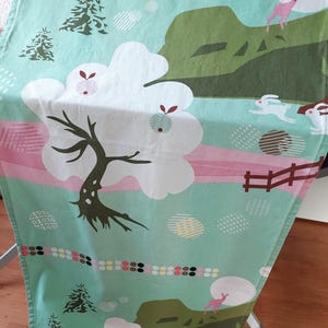 Retro IKEA Annamoa Fabric | Lotta Kühlhorn 2008 | Scandinavian Modern | Woodland Curtain Textile