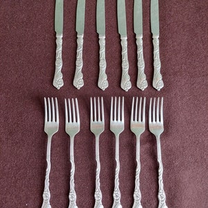 Amsterdam pattern NILS JOHAN dessert knives and forks,mid century cutlery