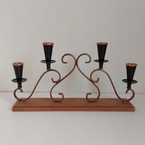 Mid Century Candelabra for 4 candles, Gunnar Ander stile Sweden