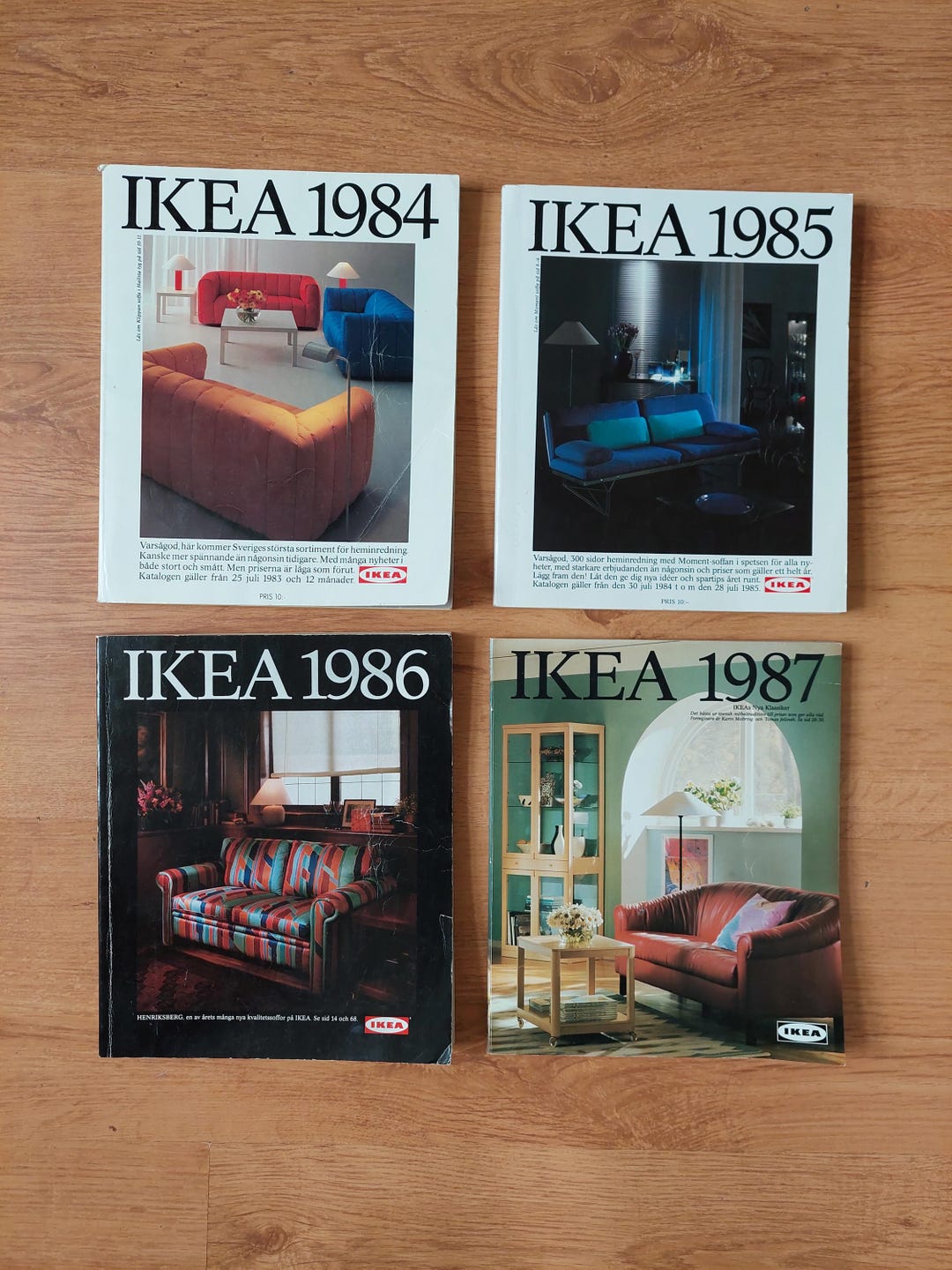 IKEA Swedish Catalog 1984,1985,1986,1987,authentic Catalogue in Swedish