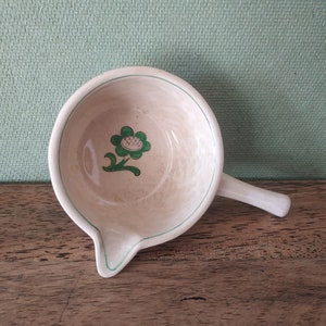 Swedish Gustavsberg Pyro Green Smorpanna - Vintage Wilhelm Kage Melting Butter Pan 1970s
