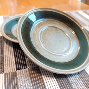 Platos Porsgrund TUNDRA de mediados de siglo, cerámica vintage de Noruega.