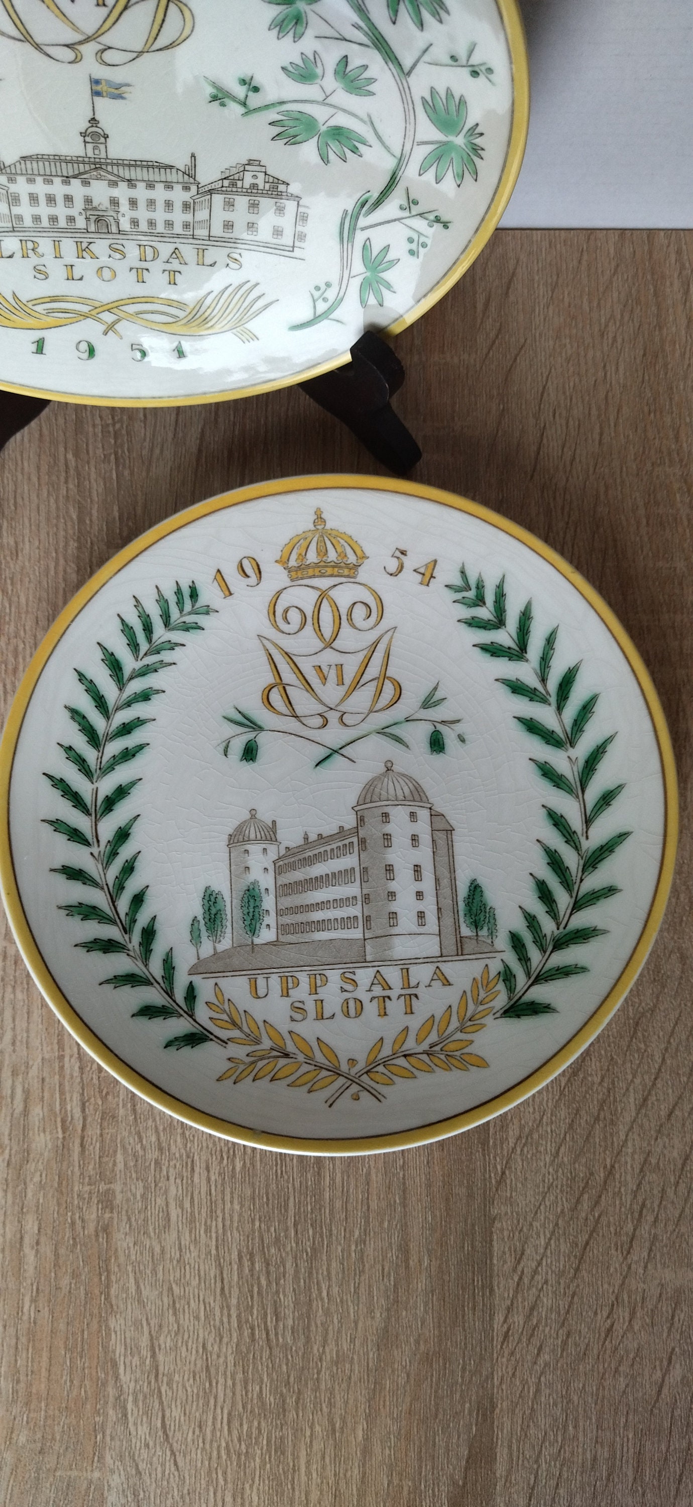 Collection Plates Upsala-ekeby GEFLE 1951 and 1954 , Wall Decor