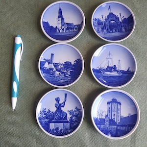 Denmark Wall mounted miniature collection plates Royal Copenhagen