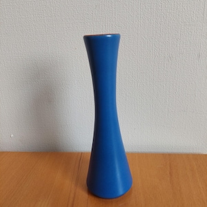 Vintage Steuler Keramik Vase 4125/1 – West German Pottery, 1950s – Mid Century Modern Blue Ceramic