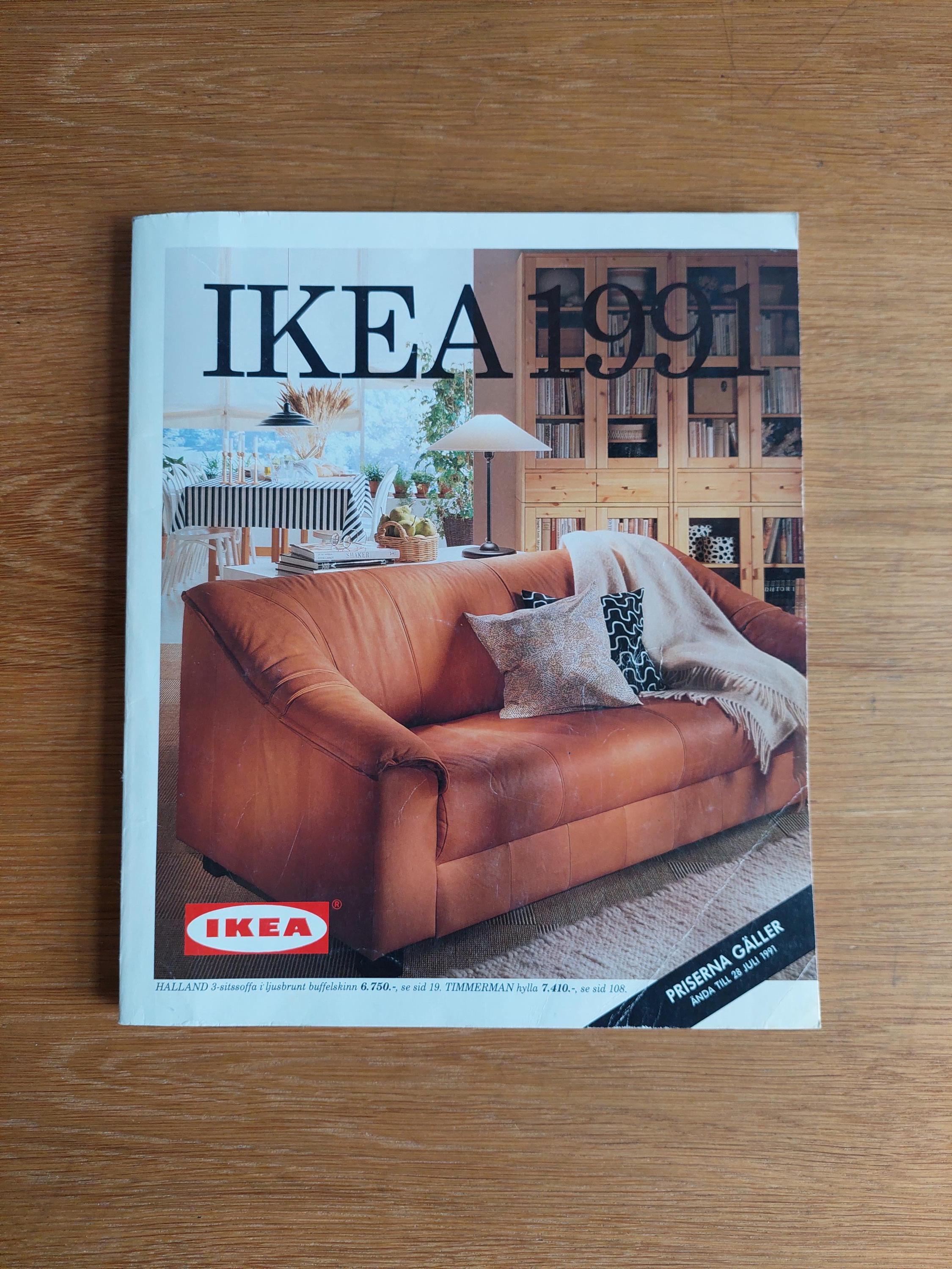 IKEA Swedish Catalog 1991,1992,authentic Catalogue in Swedish,mid 