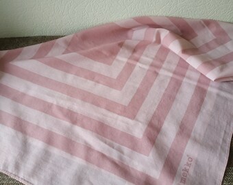 MARIMEKKO  Vintage cotton scarf, geometric pattern 75x77 cm (approx. 30x30&quot;), Finnish design scarf