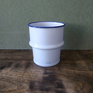 Enamel KOCKUMS Sweden, Enameled funnel with a metal sieve