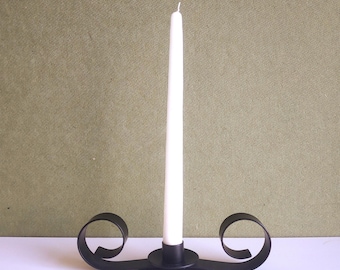 Swedish Vintage Metal Candlestick - Bengt Goran Stenberg - MCM Black Iron Home Decor