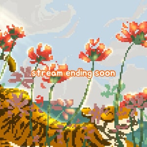 Telas de streaming de Tiger Pixel Art do Ano Novo Chinês: Twitch, Trovo, telas de streaming do Youtube