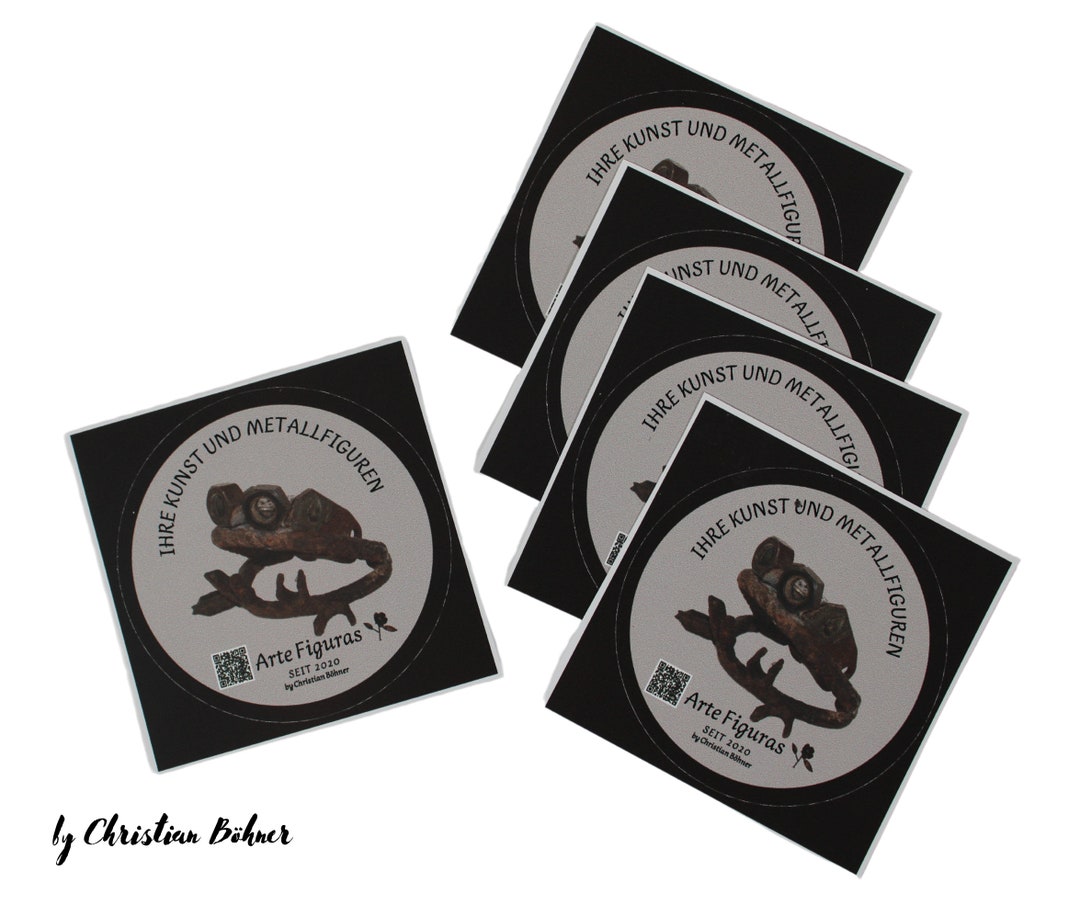 5x Arte Figuras Logo Round Sticker - Etsy