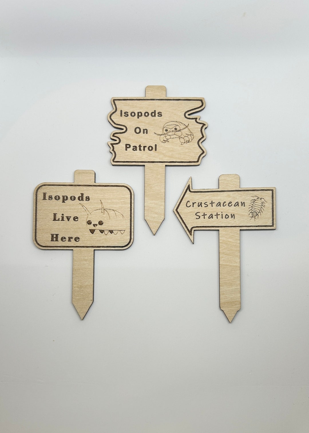 Isopod Warning Signs - 3 to Choose From - Etsy