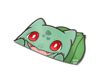 Cute Turtle Peeking Vinyl Sticker