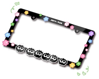 PREORDER Soot Konpeito Candy Cute License Plate Frame PREORDER