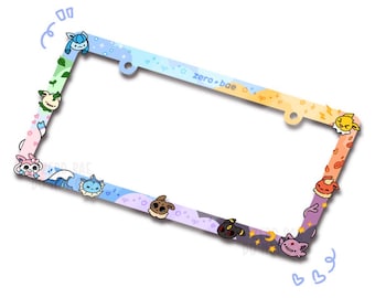 PREORDER Evolution Elements Cute License Plate Frame PREORDER