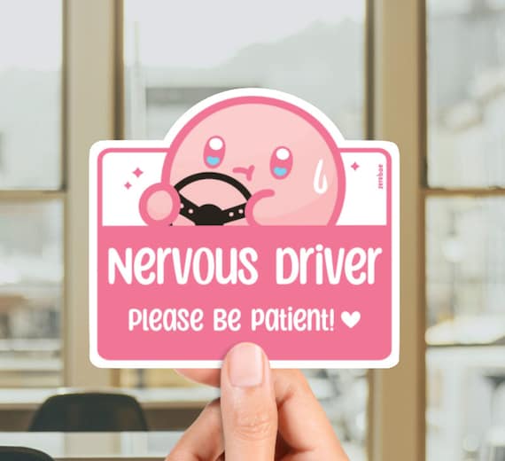 Nervous Driver Please Be Patient Meme Icon Stickers Decal 