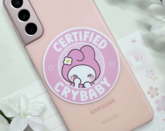 Certified Cry Baby Waterproof Vinyl Sticker