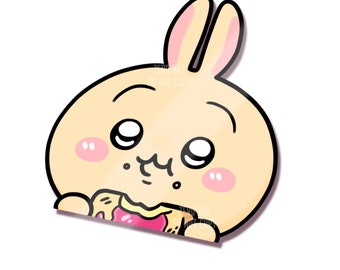 Chi Kawa Usagi Bunny Peeker Vinyl Sticker