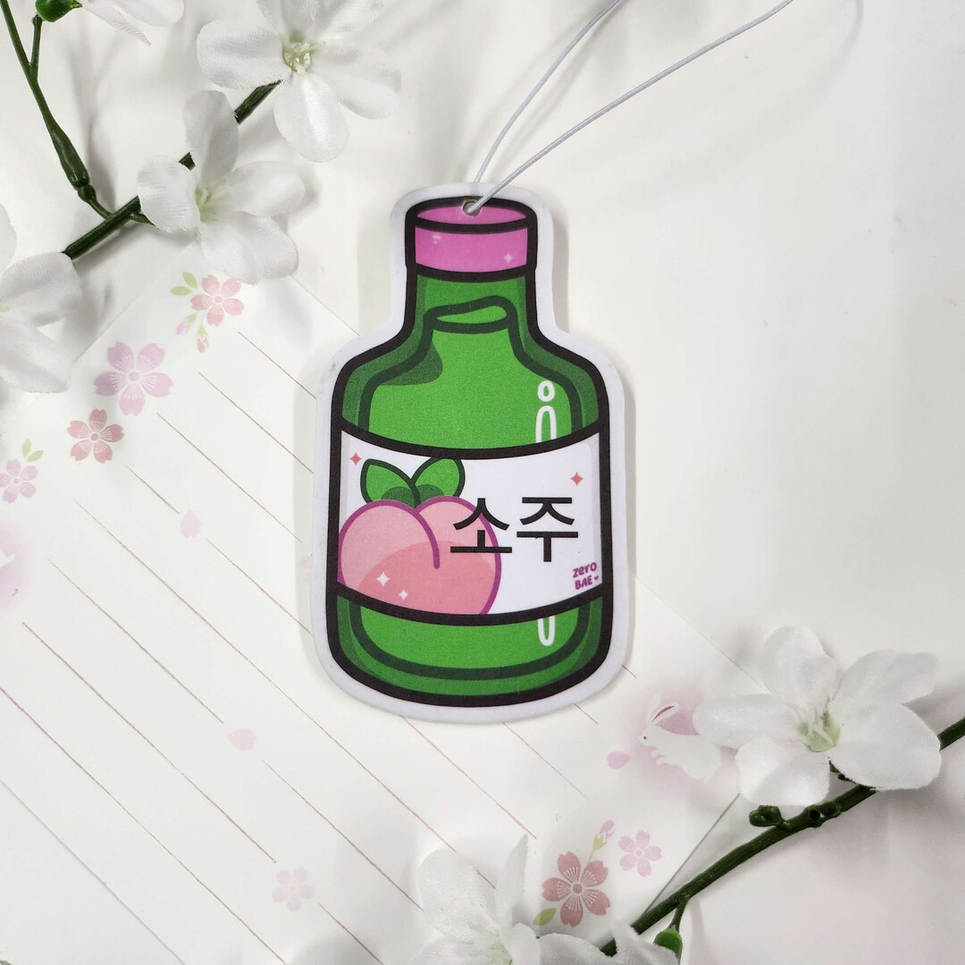 Peach Soju Korean Air Freshener Etsy