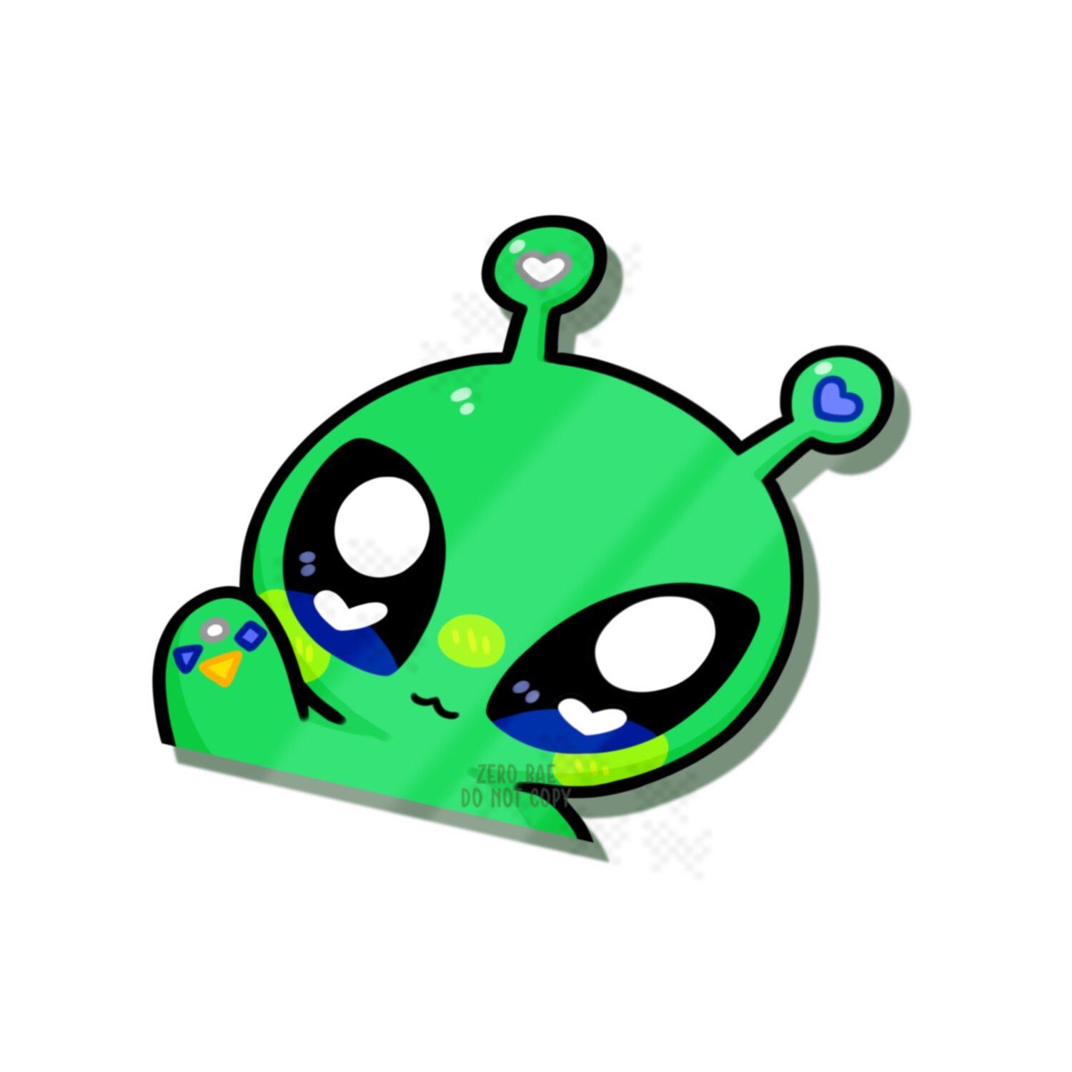 Aftonsparv IKEA Alien Peeker Vinyl Sticker - Etsy