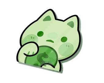 Smiski Lucky Cat Blind Box Peeker Vinyl Sticker