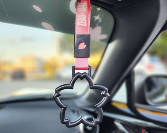 Black Sakura Cherry Blossom Tsurikawa JDM Car Handle Ring
