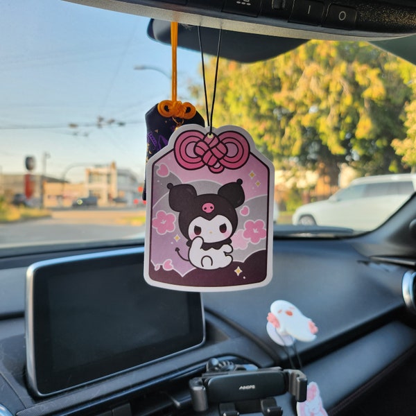 Schattige dromerige Goth Bunny Omamori Good Luck Charm luchtverfrisser