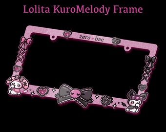 Gothic Lolita Cute Jirai Kei License Plate Frame