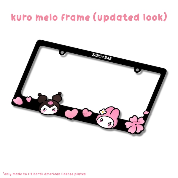 Sakura Cute License Plate Frame