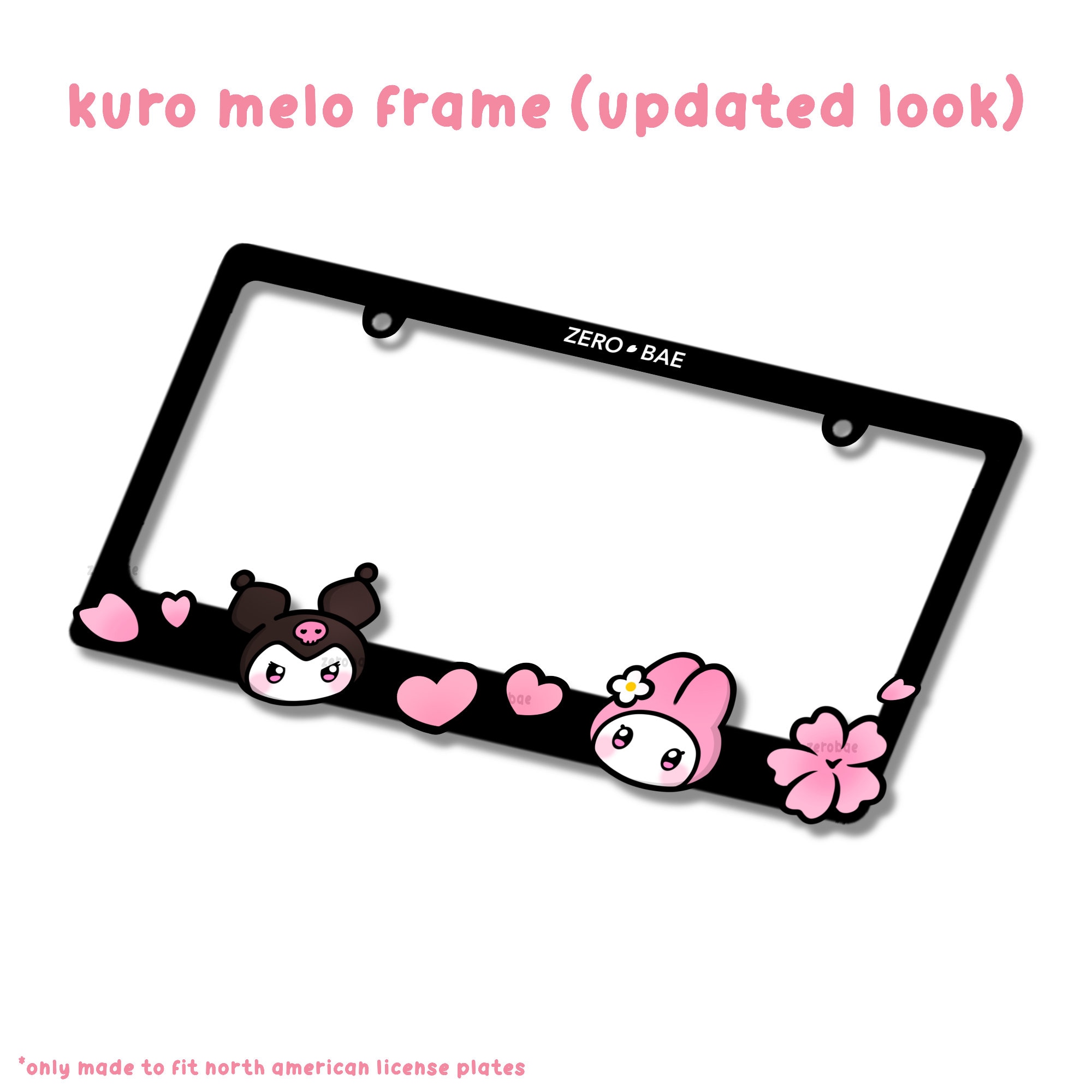 Sakura Cute License Plate Frame - Etsy