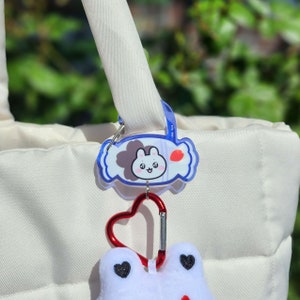 White Rabbit Candy Classic Acrylic Carabiner Keyring Sakura