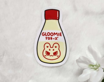 Gloomie Bunny Mayo Kew Gloss Waterproof Vinyl Sticker