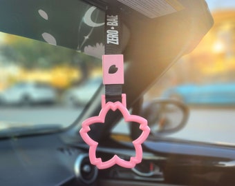 Pink Sakura Cherry Blossom Tsurikawa JDM Car Handle Ring