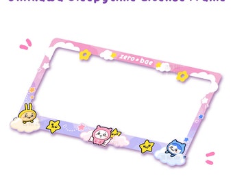 Kawaii Chi Kawa Sleepy Dreamy Pajama License Plate Frame