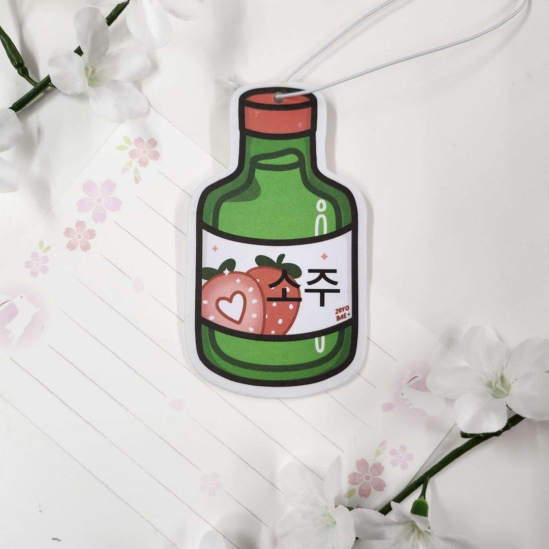 Strawberry Soju Korean Air Freshener Etsy