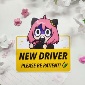 New Driver Waku Vinyl Sticker
