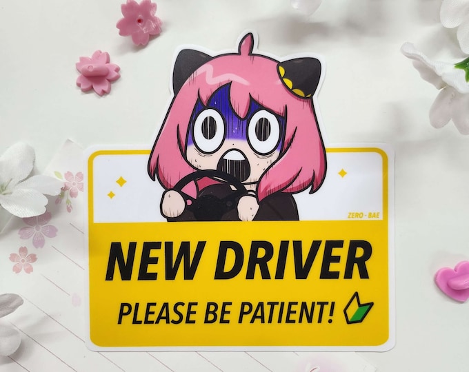New Driver Sticker By Rta New Driver Waku Vinyl Sticker - Etsy