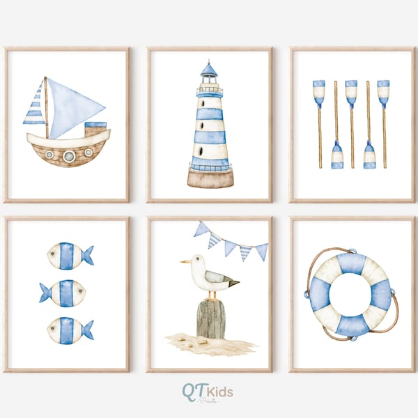 Nautical Nursery Art Etsy