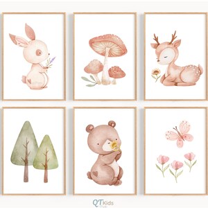 Wald Poster, Kinderzimmer Kinderzimmer Deko, Kinderzimmer Poster, Kinderzimmer Drucke, Kinderzimmer Poster, Digital Download