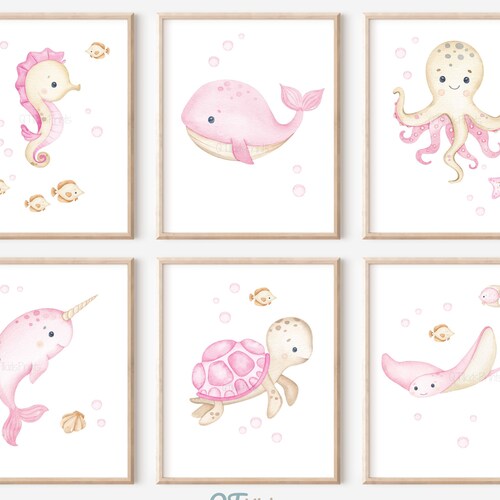 Under the Sea Wall Art Ocean Nursery Decor Nautical Nursery Etsy