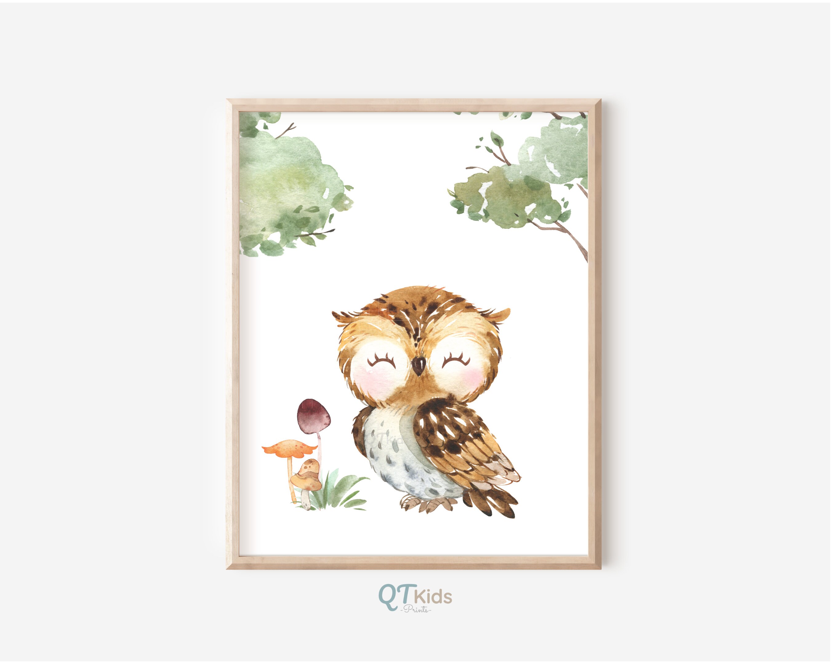 Woodland Nursery Prints, Forest Animal Printable Wall Art, Woodland ...