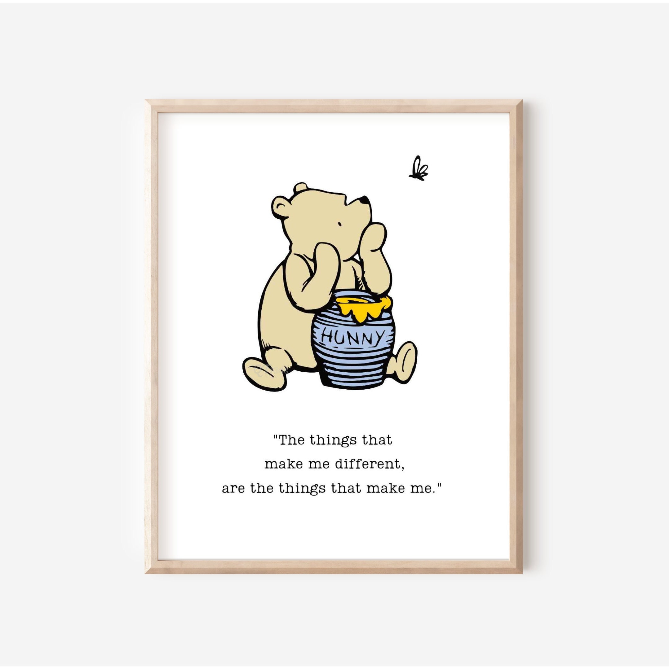 Winnie the Pooh Quotes Print Set, Classic Winnie the Pooh Printable ...