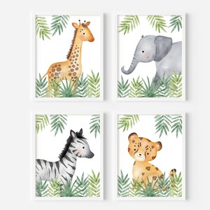 Safari Animals Prints, Safari Nursery Prints, Jungle Kids Room Decor ...