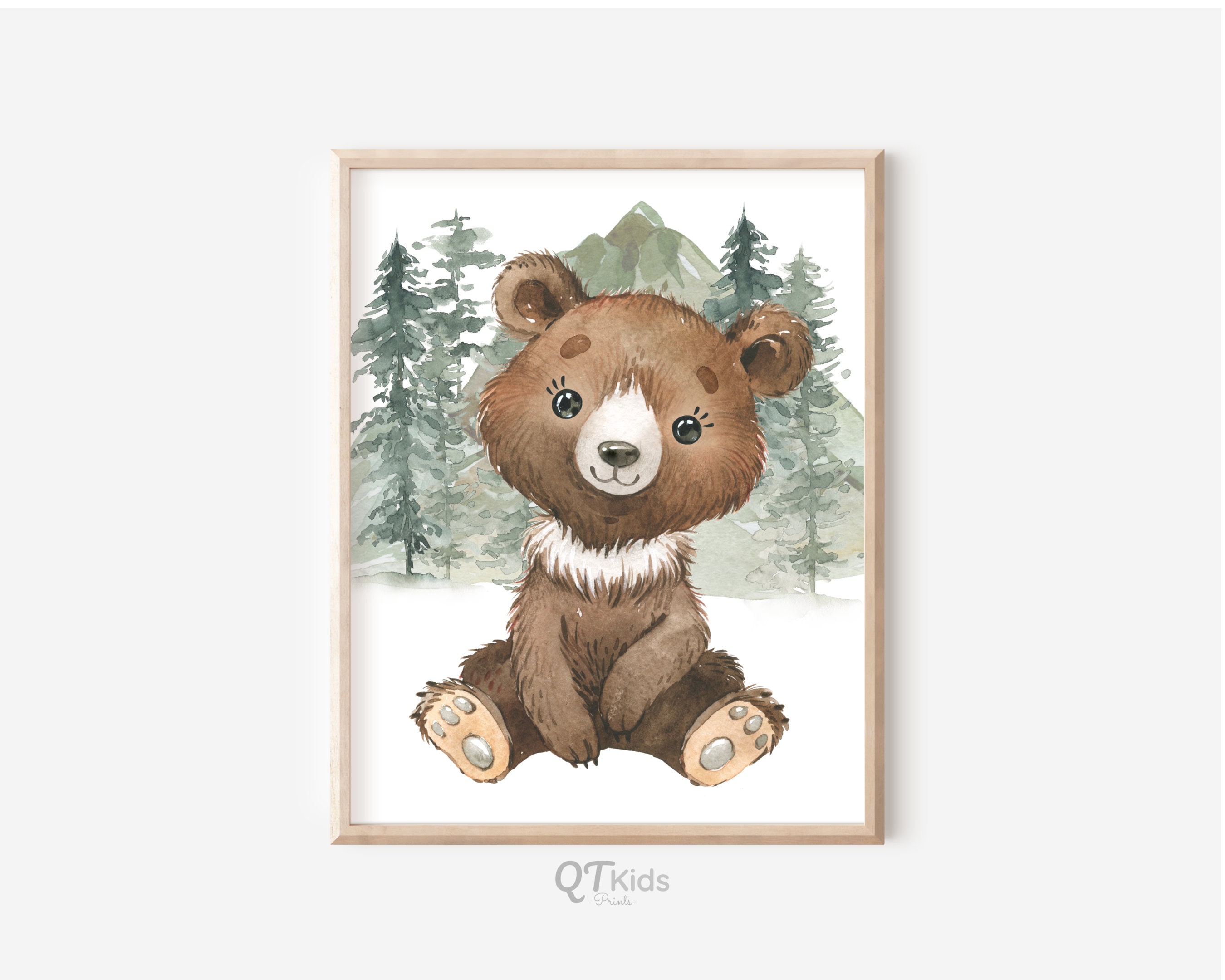 Woodland Animal Prints Forest Animal Nursery Wall Art - Etsy Canada