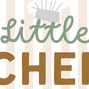Pretend Kitchen Playroom Printable Wall Art, Little Chef, Pretend Play ...