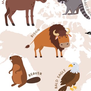 Animals of the World Prints Set of 7, Educational Printable, Classroom ...